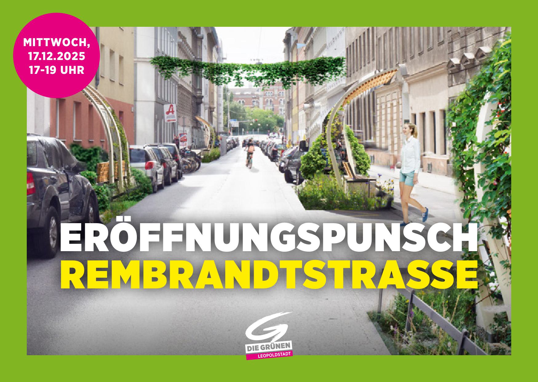 Eröffnungspunsch zum Umbau der Rembrandtstraße, 17.12., 17 bis 19 Uhr